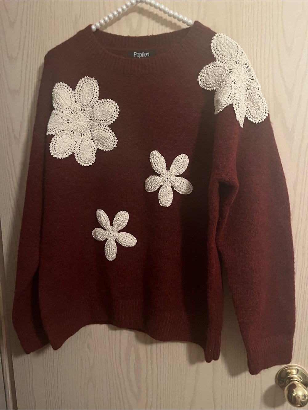 Papillon Burgundy Sweater